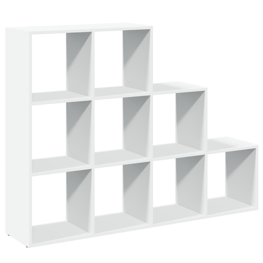 VidaXL Libreria A Scala 4 Ripiani Effetto Legno Antico 143,5x29x143,5 Cm - Scaffale PortaLibri Divisorio In Truciolato - 3