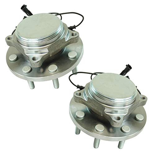 Image of TRQ 2 Piece Front Wheel Bearing & Hub Assembly Set Compatible with 2012-2013 Ram 2500 2012 3500
