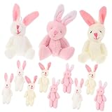 En peluche suspendu - vous pouvez fabriquer un lapin en peluche mignon et doux fait maison pour la saint-valentin avec des rubans, des sucettes (non incluses), ou les utiliser comme décorations de noël pour des arbres à thème, ou décorer une d'enfant, et ces adorables lapins vous apporteront plus de , ornement de lapin