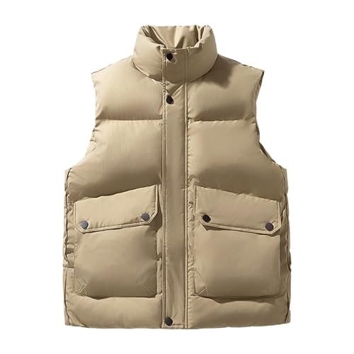 Gilet d'hiver homme contre le froid veste sans manches chaude