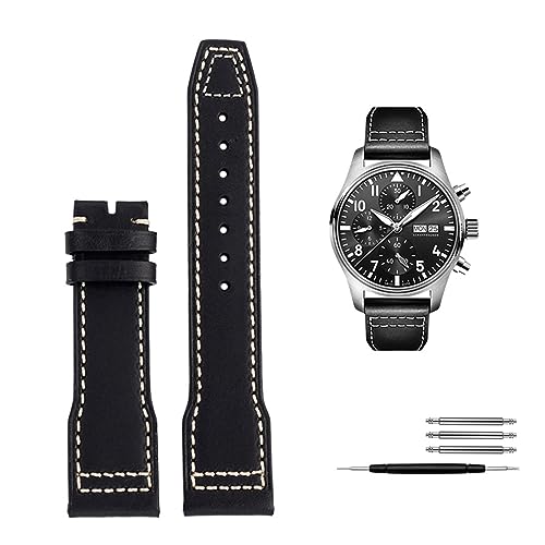 Bracelet de montre en cuir noir ou marron 20mm pour votre quotidien