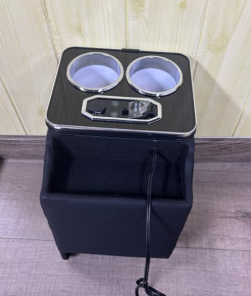 アトレー ハイゼットカーゴ コンソールボックス S700W S710W S700V S710V 専用 センター収納ボックス USBポート付き ドリンクホルダー 7色LEDライト 明るさ調整 磁気式引き出し PUレザー 内装アクセサリー 取り付け簡単 (アトレー ハイゼットカー)