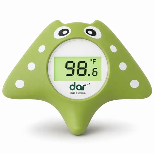 Image of Baby Bath Thermometer, Floating Digital Water Thermometer with 3-Color Backlit Temperature Alert, BPA-Free Waterproof Bath Toy, Accurate LCD Display for Infant, Toddler, Kids & Pets