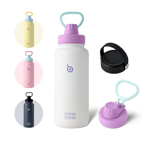 BOTTLE BOTTLE Termo de Acero Inoxidable 950ml(32oz) con 2 Tapas y Asa
