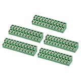 MECCANIXITY 11 Position Terminal Blocks Double Row, 23.5mmx94mm 300V 15A 8.5mm Pitch PA66 PCB Mount Screw...
