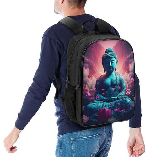 Cartable de dessin animé Bouddha résistant pour le collège - 5
