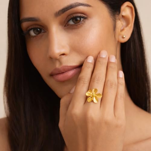 Image of KIMTI 18k Gold Plated Women Ring