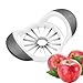 16 colonne – 17 x 10 cm affettatrice per frutta mela, affettatrice per mela, fette in acciaio inox, fette di mela, snocciolatore di mela e taglierina, facile sventuramento, immagine