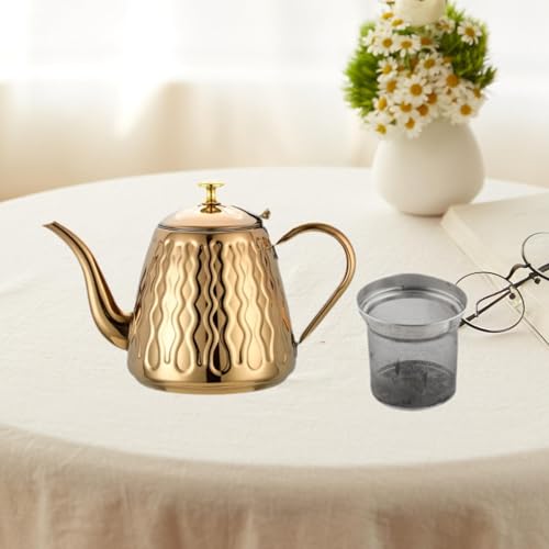 Théière 15L inox dorée, l'infuseur d'excellence pour votre maison