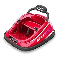 SereneLifeHome Electric Bumper Car for Kids - 12V Rechargeable Battery Powered Ride On Vehicle for Toddlers w/ 2 Driving Modes, 360 Degree Spin, Dual Joystick (SLBUPC84.5)