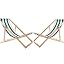 Lot De 2 Chaises Longues Pliables En Bois De Hêtre – Confort Et Robustesse Jusqu'à 120 Kg, Idéales Jardin, Plage, Balcon Et Terrasse (Vert)