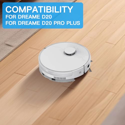 Fixbetter Wischer-Pad Ersatz für Dreame D20 / D20 Pro Plus Saugroboter Zubehör, Wischtuch Pads Roboterstaubsauger Ersatzteile Langzeitgebrauch Waschbar Wischtücher Ersatzteile