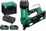 Hi‑Koki NR1890DCAJPZ 18V Cordless framing Nailer with 2×5.0Ah Li‑ion Batteries, Delivering Fast Driving Performance, Tool‑Free adjustments, Long runtime for demanding framing Work
