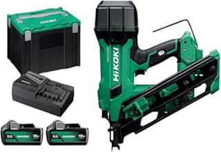 Hi‑Koki NR1890DCAJPZ 18V Cordless framing Nailer with 2×5.0Ah Li‑ion Batteries, Delivering Fast Driving Performance, Tool‑Free adjustments, Long runtime for demanding framing Work