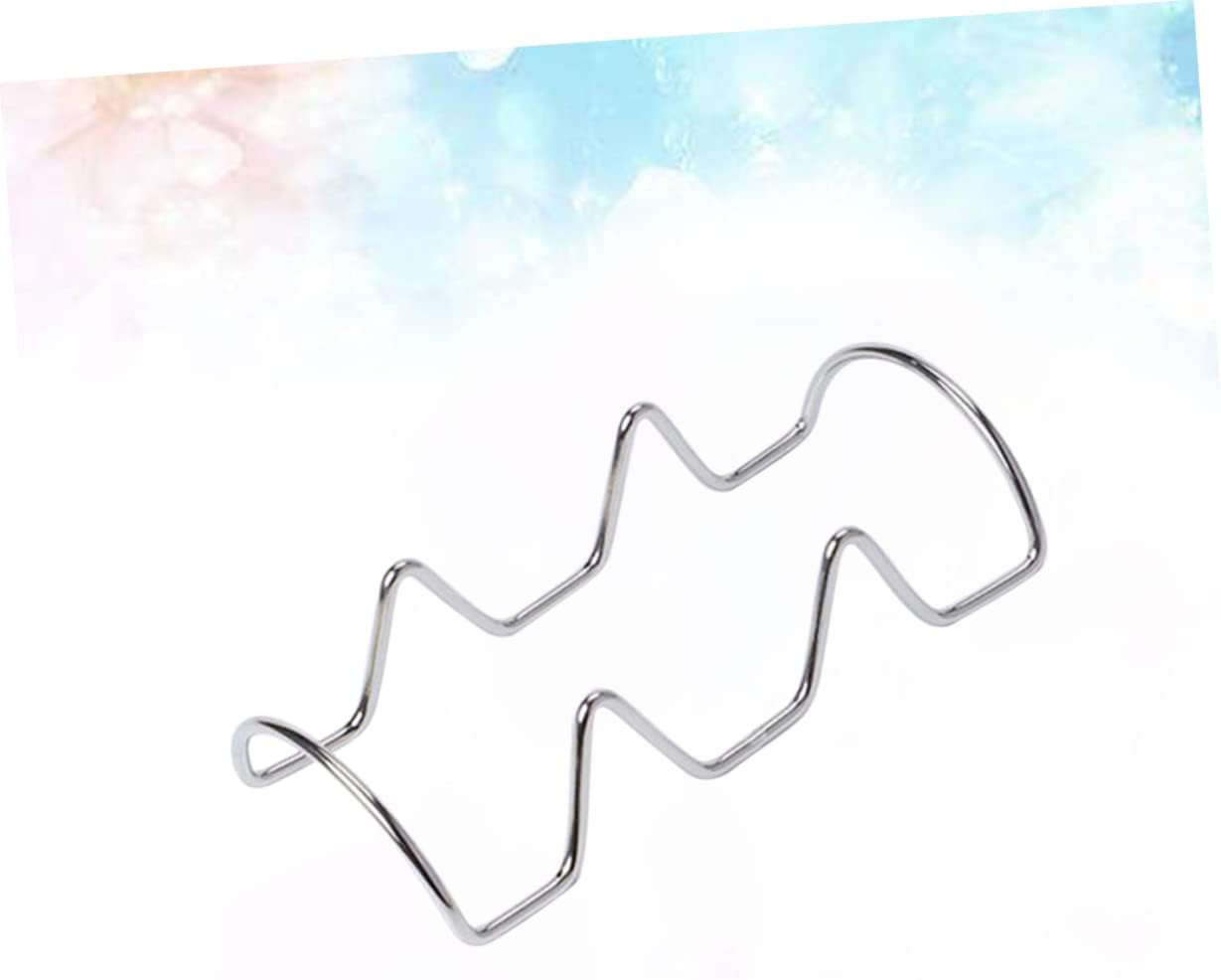 Cabilock 6pcs Stainless Steel Taco Holder Mexican Pancake Rack Burrito Holders Taco Tray Stand for Hard Shells