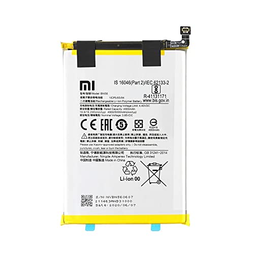 Image of MobiSpare Orignal BN56 5000 mAh Battery Compatible for Redmi 9 (Orignal with 100% Battery Health)
