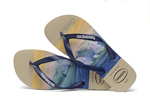 Chinelo Hype, Havaianas, Masculino, Areia/Marinho, 39/40