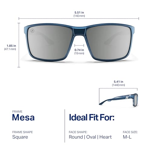 Image of Blenders Eyewear Mesa - Polarized Sunglasses - Modern Wraparound Frames - 100% UV Protection - For Men & Women