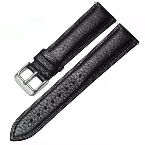 Image of Genuine Leather Watch Band Hand-Stitched Texture Padded Italian Leather Strap Quick Release 12mm 13mm 14mm 15mm 16mm 17mm 18mm 19mm 20mm 21mm 22mm 23mm 24mm Replacement Band for Women Men
