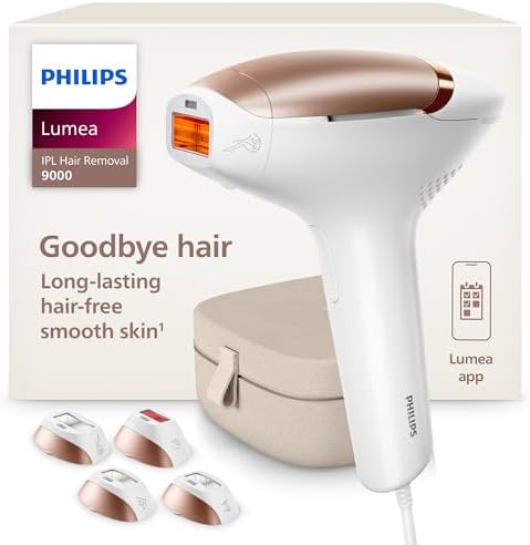 Philips Lumea 9000 Series IPL Hair Removal Device, Visible Perman...