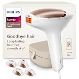 Philips Lumea 9000 Series IPL Hair Removal Device, Visible Permanent Laser Hair Reduction Done at Home, for Women & Men, SenseIQ Technology, 4 Attachments for Body, Face, Bikini & Underarms, BRI984/03