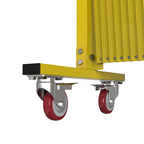 Trafford Industrial Heavy-Duty Expandable Metal Safety Gate Barriers (6' H X 20' W) #TOP3