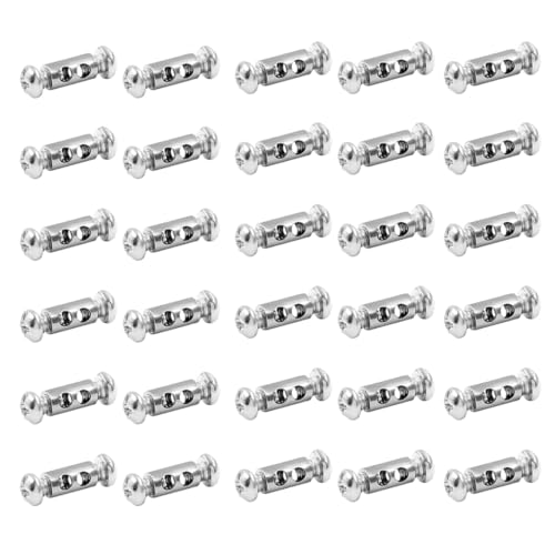 LQIOACU Morsetti Per Cavo Acciaio, Clip Per Fune Metallica Per Cavi di Diametro 1-2 mm - 30 Pezzi