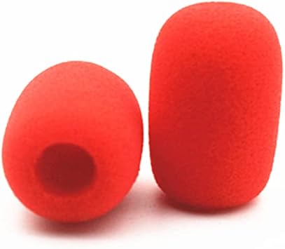 Headset Microphone Windscreens, Foam Microphone Covers Mic Windscreens Windshields for Desktop Mic,Headset Mic 10 Pack