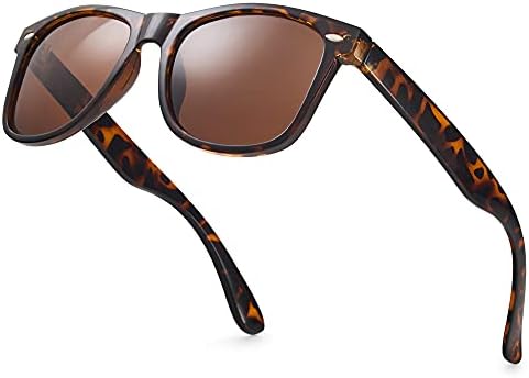 Retro Rewind Polarized Sunglasses for Men and Women - UV Protection Classic Mens Womens Sun Glasses - Cool Vintage 80s Shades