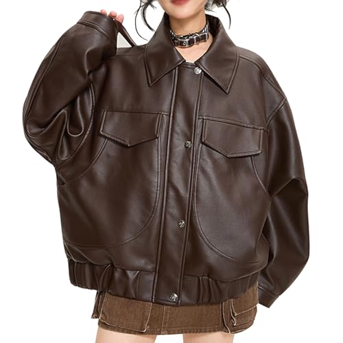 Chaqueta de piel sintética con bordado exclusivo de animales y acabados premium