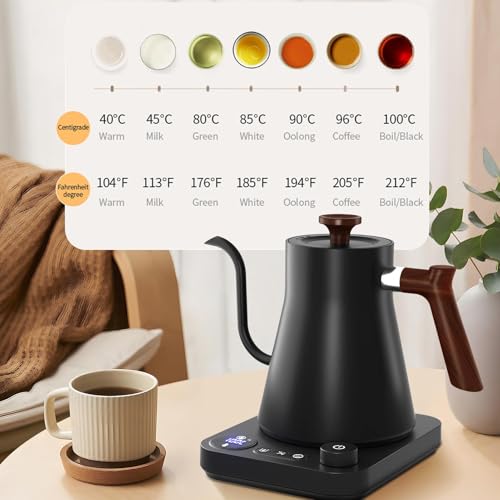 Hervidor eléctrico con control de temperatura y acero inoxidable miniatura 7