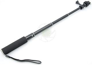 PROtastic Deluxe Telescopic Selfie Pole/Monopod for GoPro Hero and SJCAM Action Cameras & All Compact Cameras With a 1/4" Screw Mount