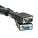 Cable Central LLC SVGA Extension Cable with Ferrites, Black, HD15 Male to HD15 Female, Coaxial Construction, Double Shielded, 15 Feet