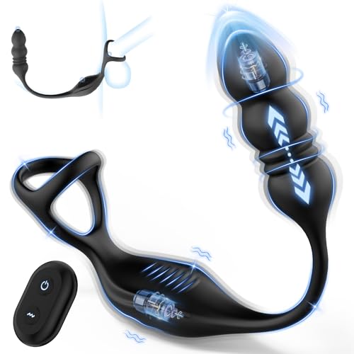 Anal Vibrator Prostata Stimulation Männer mit Penisring Sex Spielzeug für die Männer Anal Dildo Analplug Analvibratoren für Mann Anal Plug Vibratoren für Männer mit 9 Vibrationsmodi Sex Toys Anal Vibrator Prostata Stimulation Männer mit Penisring Sex Spielzeug für die Männer Anal Dildo Analplug Analvibratoren für Mann Anal Plug Vibratoren für Männer mit 9 Vibrationsmodi Sex Toys