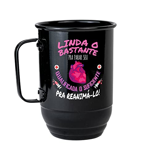 Caneca Alumínio Linda o Bastante 500ml