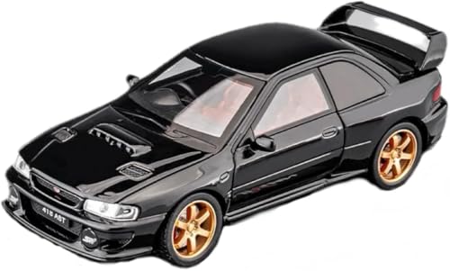 Image of 1 /32 Subaru Impreza WRX STI Diecast Model Car Pull Back Toy with Sound & Light Collectible Car for Kids Boys Girls & Adults (Black)