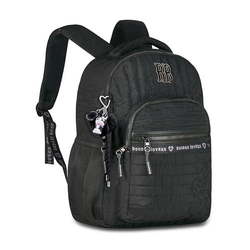 Mochila Costa Femina RB Escolar Juvenil Jovem Escolar Adulta (Preto)