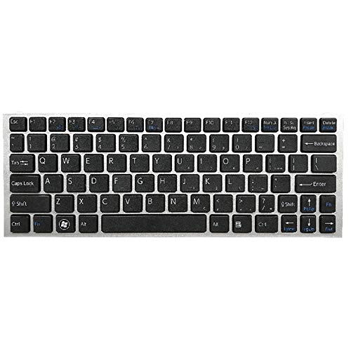 Clavier Sony VPCYB argent version US avec touches silencieuses pour portable VPCYB14KX