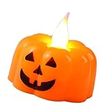 Halloween-Kürbis-LED-Licht mit realistischem flackerndem, flammenlosem Design, batteriebetrieben, Innen- und Außenbereich, Dekoration, Halloween-Kürbis-LED-Licht