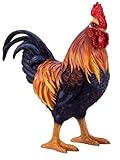 Hahn stehend groß 35cm Tierfigur Hahnfigur imposant Dekoration Haus Hof Garten Deko