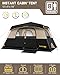 FanttikOutdoor Zeta C8 Pro Camping Tent 8 Person Instant Cabin Tent Setup in 60 Seconds with Rainfly & Windproof Portable with Carry Bag for Family Camping & Hiking, Khaki
