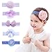 Cute Headband Accessories, 5Pcs Lovely Baby Girls Flower Headbands Photography Props