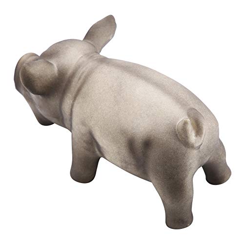 Latex Pig Toys mit Grunzgeräusch, niedliches, bissfestes tragbares Schweinegrunzspielzeug mit Quietschgeräuschen für Hundewelpen(Schwarz)
