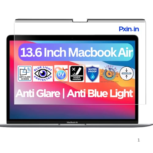 Image of Pxin Laptop Magnetic Privacy Guard compatible with 13.6 Inch Macbook Air | Privacy screen protector | Anti Glare | Anti Spy Screen | Reduces blue light | Eye Protection