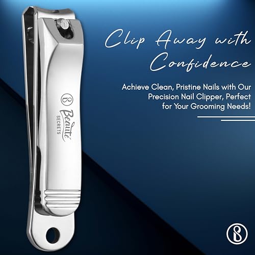 Beauté Secrets Stainless Steel Toenail/Fingernail Clipper/Nail Nipper Set For Thick Nails, Professional Nail Cutter (Pack of 1) - Image 2