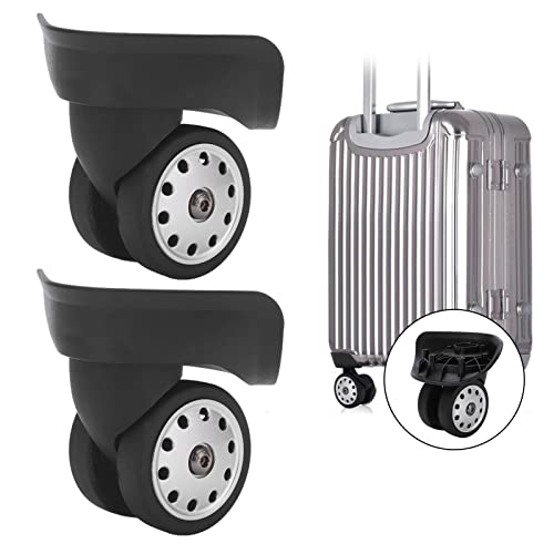 Luggage Caster, 1 Pair Wheel Suitcase Luggage Replacement Casters Suitcase Caster Wheels for Travel Bags Large Size (Large Black)3
