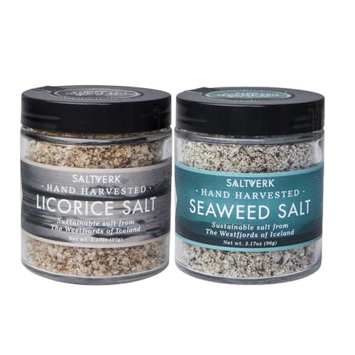 Sal marina islandesa Licorice y algas marinas 180 g miniatura 1