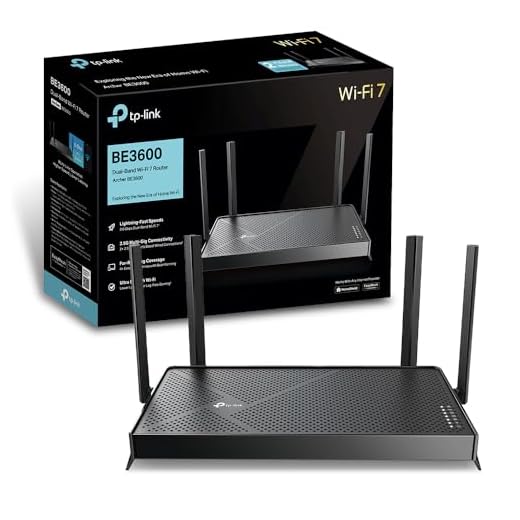 TP-Link Archer BE3600 Routeur WiFi 7, Routeur WiFi BE 3600 Mbps bi-Bande, 2 Ports 2.5G, 4 antennes à Haute Performance, EasyMesh, WPA3, Contrôle Parental, Antivirus intégré