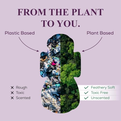 Image of Flawsome Ultra Soft Sanitary Pads| Plant Based, Biodegradable | 20 Pads - XL (320mm, Light-Medium Flow) | Rash-Free, Leak-Proof & Breathable | 100% Toxin-Free | Extra Absorbent with Disposal Pouch