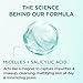 Garnier Micellar Water with Salicylic Acid, All-in-1 Mattifying Facial Cleanser and Makeup Remover for Oily and Acne Prone Skin, 13.5 Fl Oz, Pack of 2